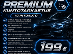 Premium kuntotarkastus, vaihtoauto